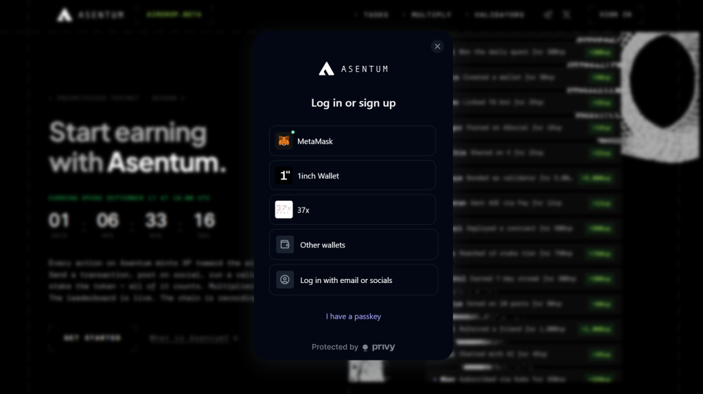 Asentum Airdrop Guide: How to Earn XP Toward $ASE Rewards 3 https://usethebitcoin.com/wp-content/uploads/2026/09/image5-7.png UseTheBitcoin image3 8