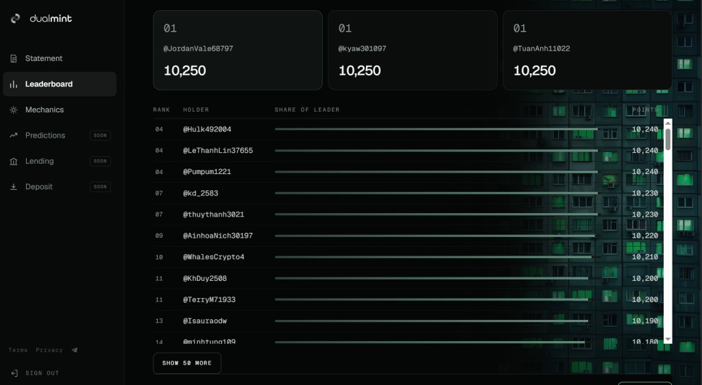 DualMint Airdrop Guide: How to Earn UPTIME Points 5 https://usethebitcoin.com/wp-content/uploads/2026/09/image6.png UseTheBitcoin image5