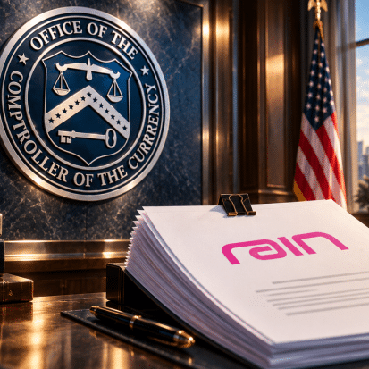 Rain Seeks OCC Approval for National Trust Bank for Stablecoin Services