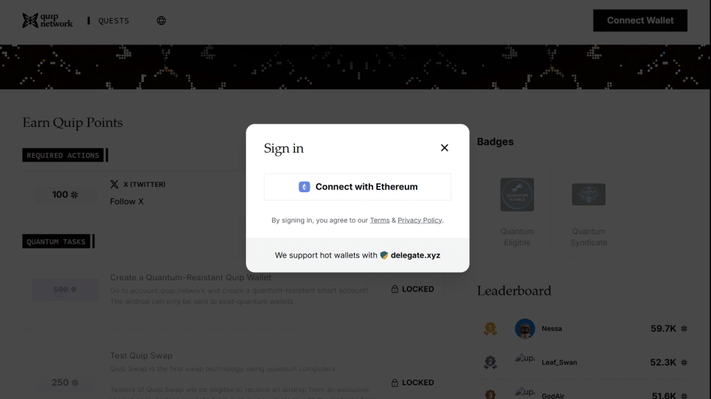 Quip Network Airdrop Guide: How to Earn $QUIP Points Before TGE 2 https://usethebitcoin.com/wp-content/uploads/2026/10/image6-2.png UseTheBitcoin image2 5